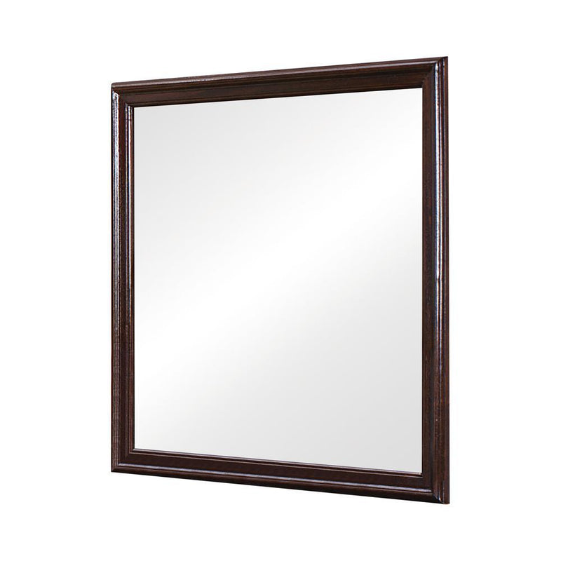 Louis Philippe Square Dresser Mirror Cappuccino - Furniture Center (NY)