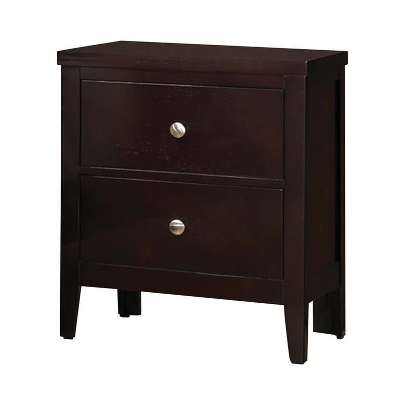 Carlton 2-drawer Rectangular Nightstand Cappuccino - Furniture Center (NY)