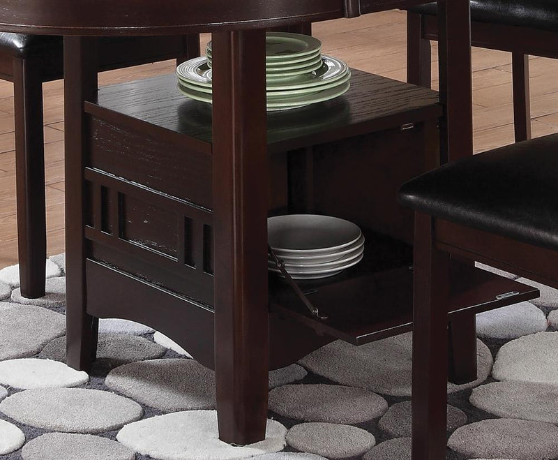 Lavon Dining Table with Storage Espresso - Furniture Center (NY)