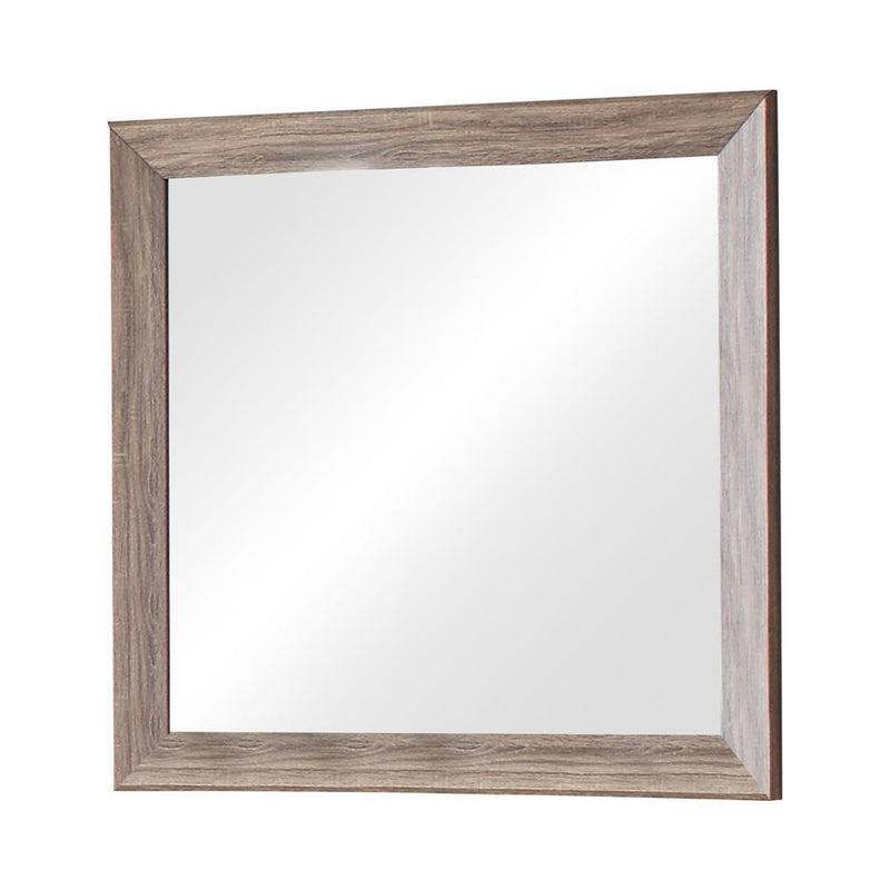 Kauffman Rectangular Dresser Mirror Washed Taupe - Furniture Center (NY)