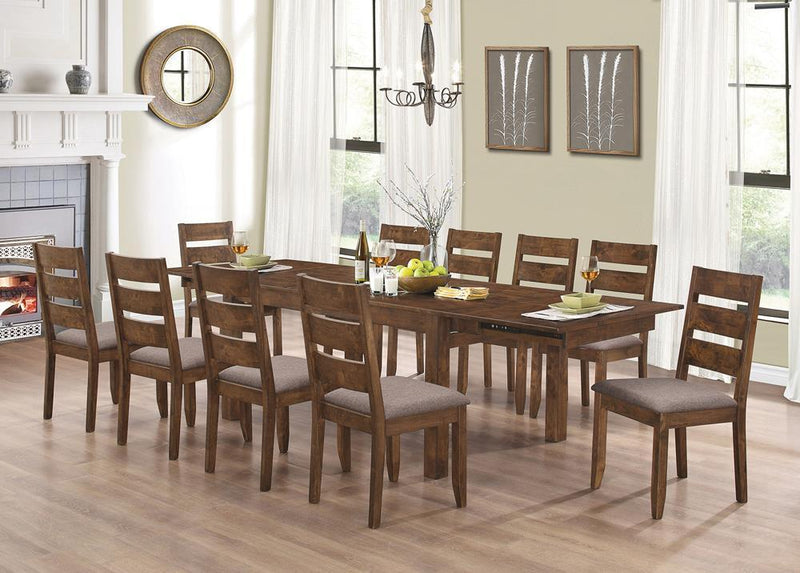Alston Ladder Back Dining Side Chairs Knotty Nutmeg and Grey (Set of 2) - Furniture Center (NY)