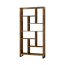 Delwin 10-shelf Bookcase Antique Nutmeg - Furniture Center (NY)