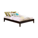 Hounslow California King, E.King, & Queen Universal Platform Bed Cappuccino - Furniture Center (NY)