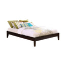 Hounslow California King, E.King, & Queen Universal Platform Bed Cappuccino - Furniture Center (NY)