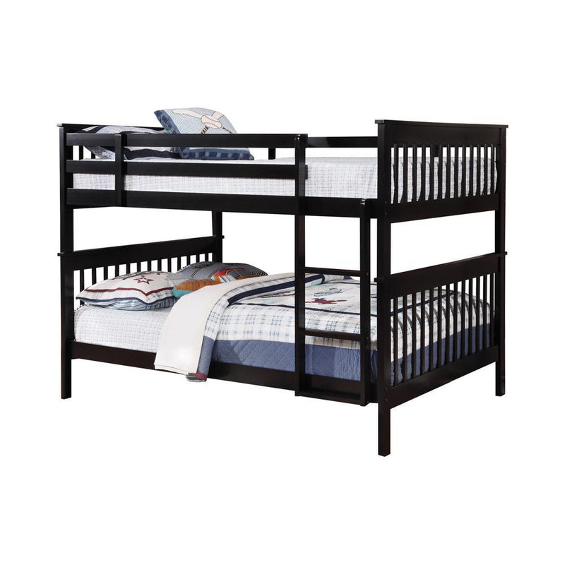 Chapman Full Over Full Bunk Bed Black - Furniture Center (NY)