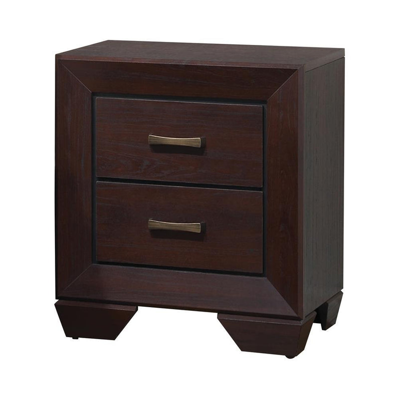 Kauffman 2-drawer Nightstand Dark Cocoa - Furniture Center (NY)