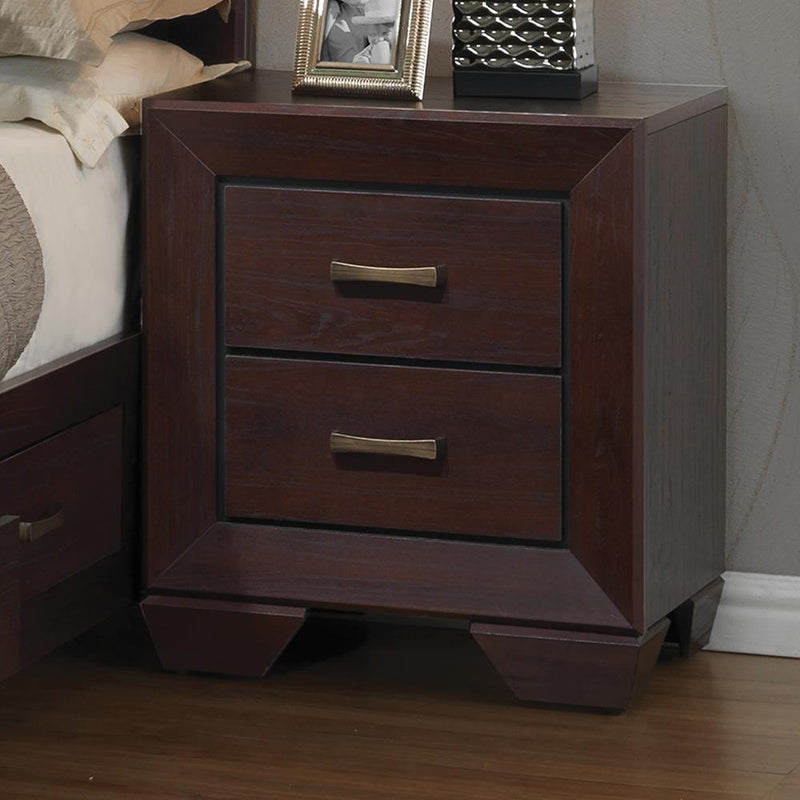 Kauffman 2-drawer Nightstand Dark Cocoa - Furniture Center (NY)