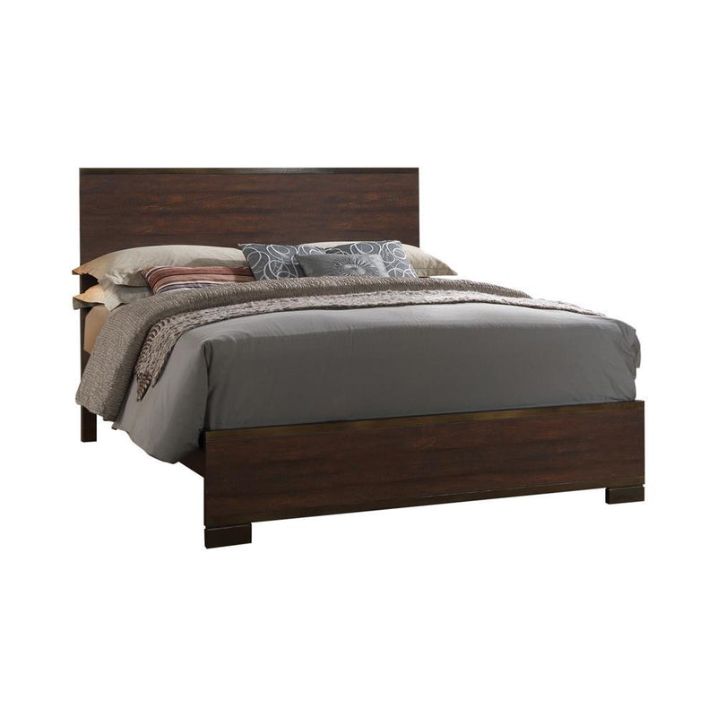 Edmonton Eastern King Panel Bed Rustic Tobacco - Furniture Center (NY)