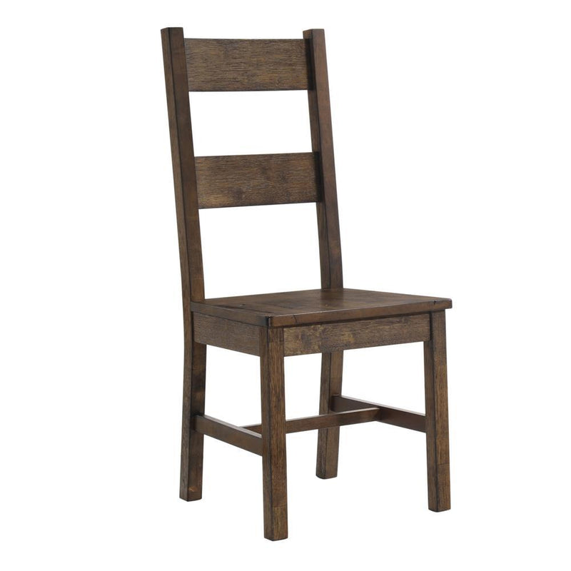 Coleman Dining Side Chairs Rustic Golden Brown (Set of 2) - Furniture Center (NY)