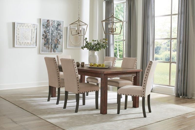 Coleman Rectangular Dining Table Rustic Golden Brown - Furniture Center (NY)