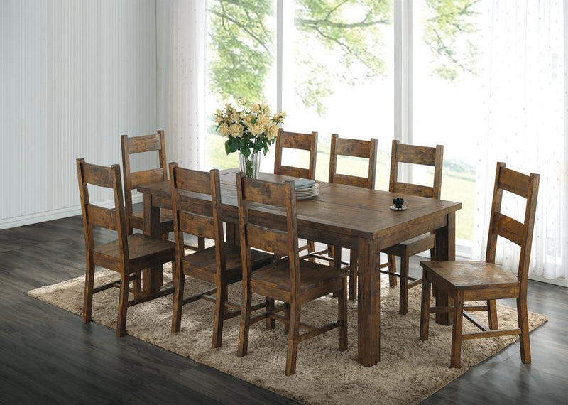 Coleman Dining Side Chairs Rustic Golden Brown (Set of 2) - Furniture Center (NY)