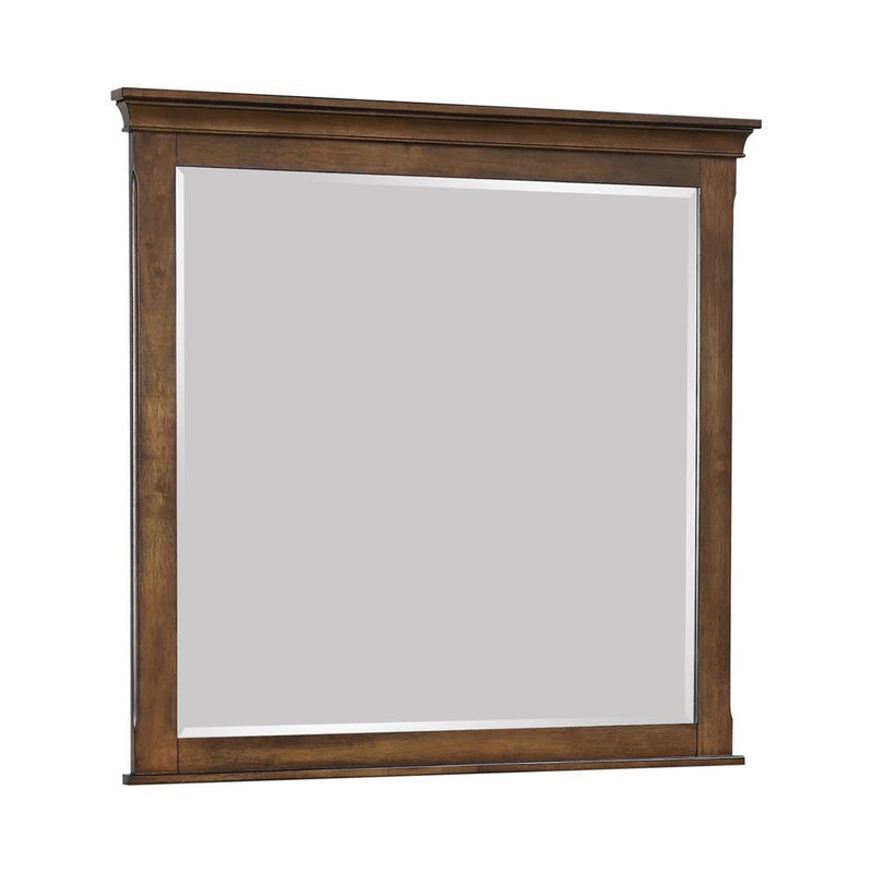 Franco Rectangular Dresser Mirror Burnished Oak - Furniture Center (NY)
