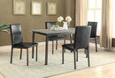 Garza Rectangular Dining Table Black - Furniture Center (NY)