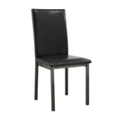 Garza Upholstered Dining Chairs Black (Set of 2) - Furniture Center (NY)