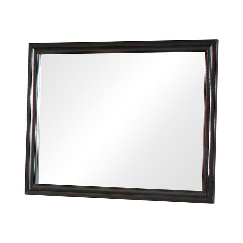 Barzini Rectangular Dresser Mirror Black - Furniture Center (NY)