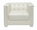 Chaviano Tufted Upholstered Chair Pearl White