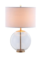 Kenny Drum Shade Table Lamp with Glass Base White - Furniture Center (NY)