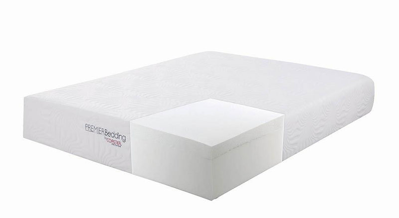 Ian Eastern King Memory Foam Mattress White - Furniture Center (NY)