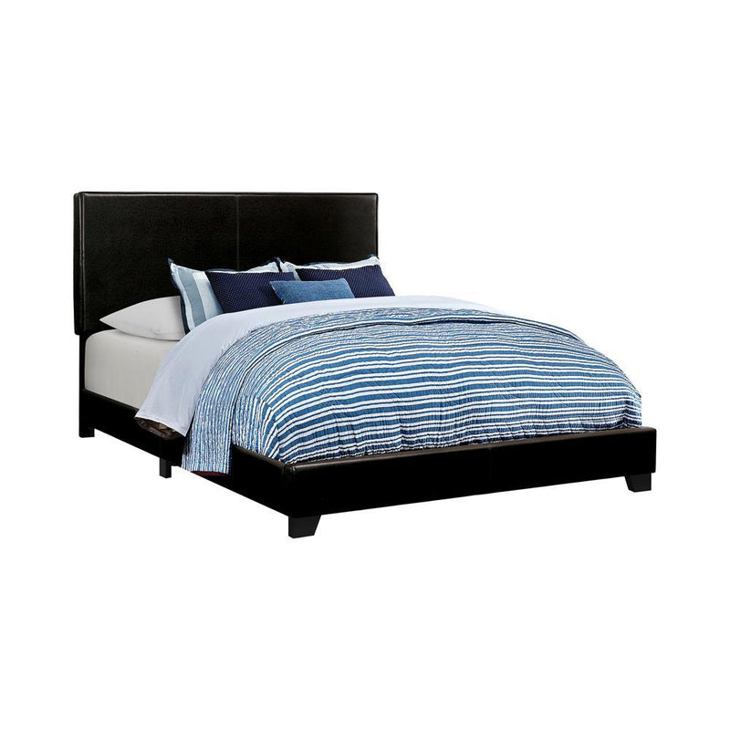 Dorian Upholstered California King Bed Black - Furniture Center (NY)