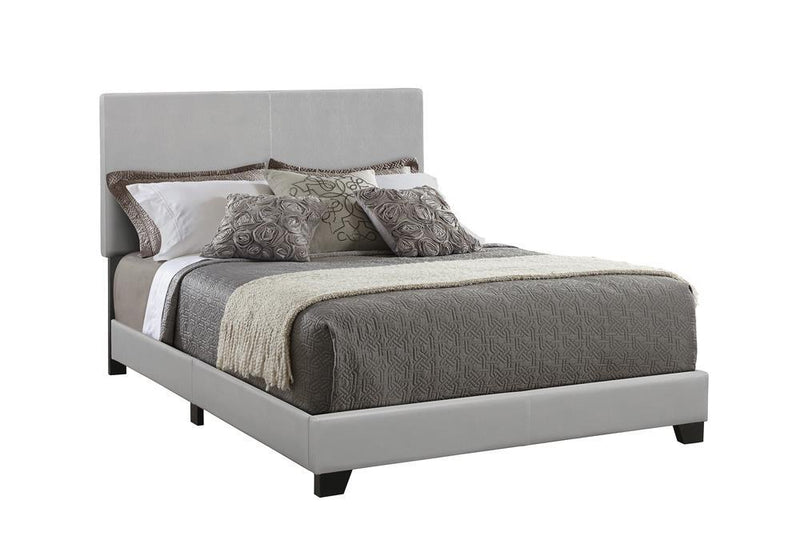 Dorian Upholstered Queen Bed Grey - Furniture Center (NY)