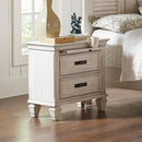 Franco 2-drawer Nightstand Antique White - Furniture Center (NY)