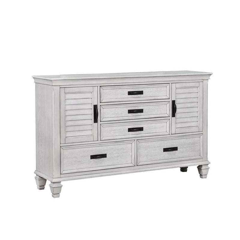 Franco 5-drawer Dresser Antique White - Furniture Center (NY)
