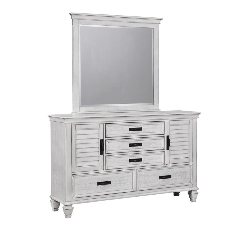 Franco 5-drawer Dresser Antique White - Furniture Center (NY)