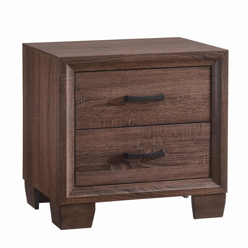 Brandon 2-drawer Nightstand Medium Warm Brown - Furniture Center (NY)