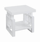 Schmitt Rectangular End Table High Glossy White