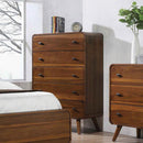 Robyn 5-drawer Chest Dark Walnut - Furniture Center (NY)