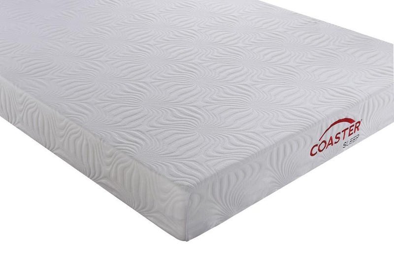 Keegan Twin Long Memory Foam Mattress White - Furniture Center (NY)