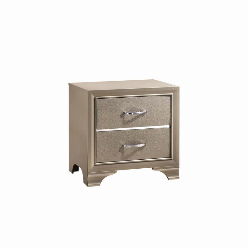 Beaumont 2-drawer Rectangular Nightstand Champagne - Furniture Center (NY)