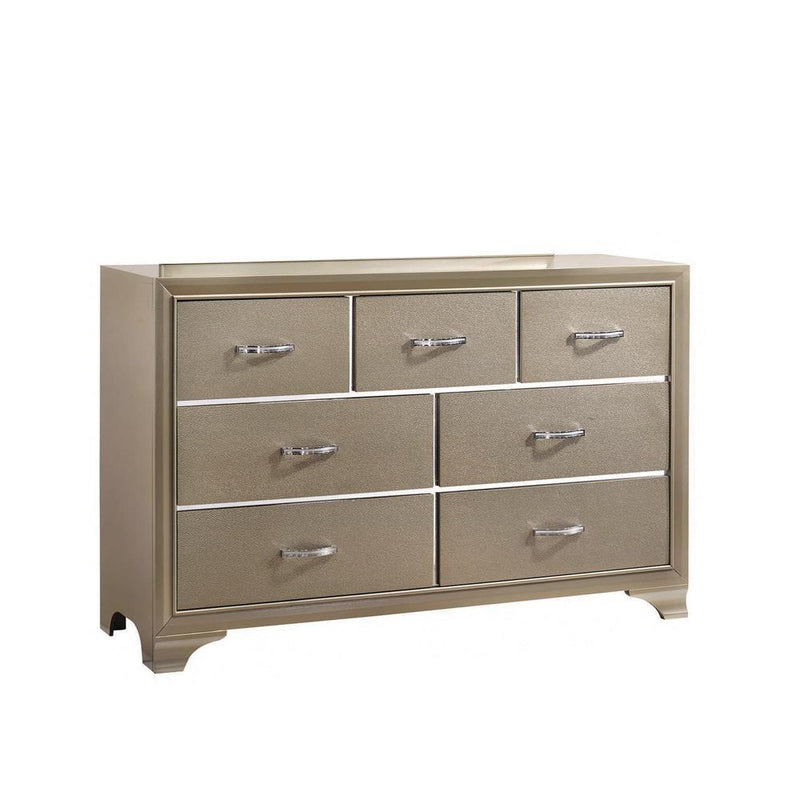 Beaumont 7-drawer Rectangular Dresser Champagne - Furniture Center (NY)