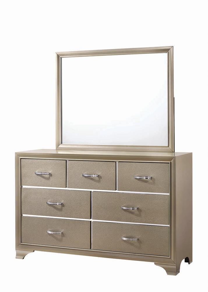 Beaumont 7-drawer Rectangular Dresser Champagne - Furniture Center (NY)