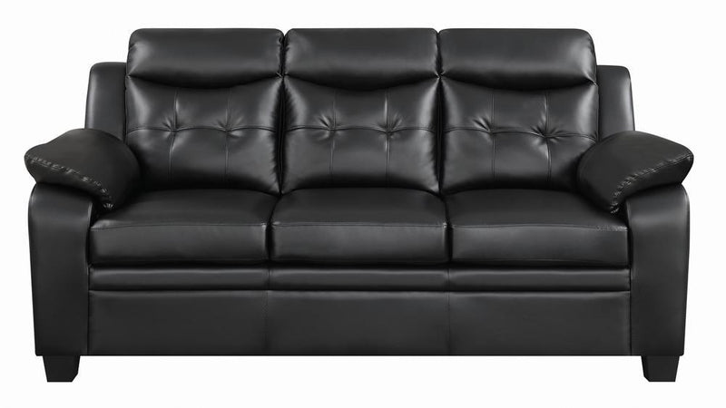 Finley Tufted Upholstered Sofa Black - Furniture Center (NY)