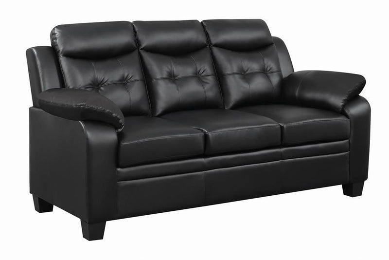 Finley Tufted Upholstered Sofa Black - Furniture Center (NY)