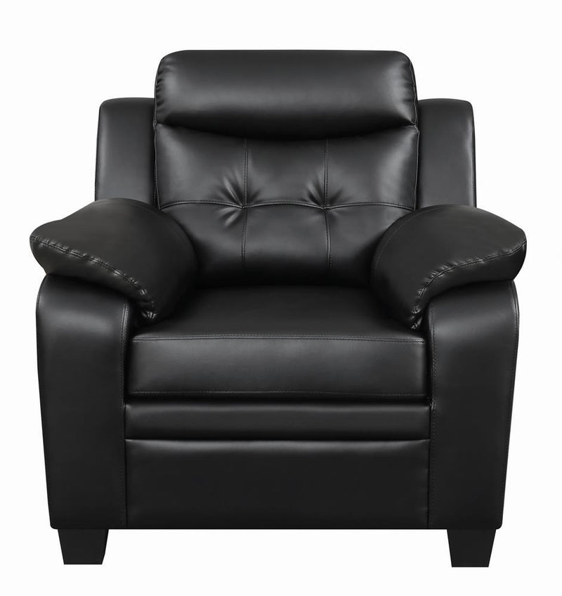 Finley Tufted Upholstered Chair Black - Furniture Center (NY)