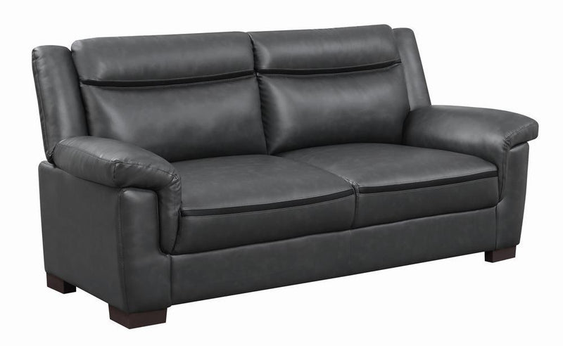 Arabella Pillow Top Upholstered Sofa Grey - Furniture Center (NY)