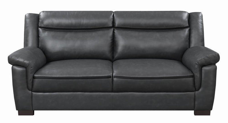 Arabella Pillow Top Upholstered Sofa Grey - Furniture Center (NY)