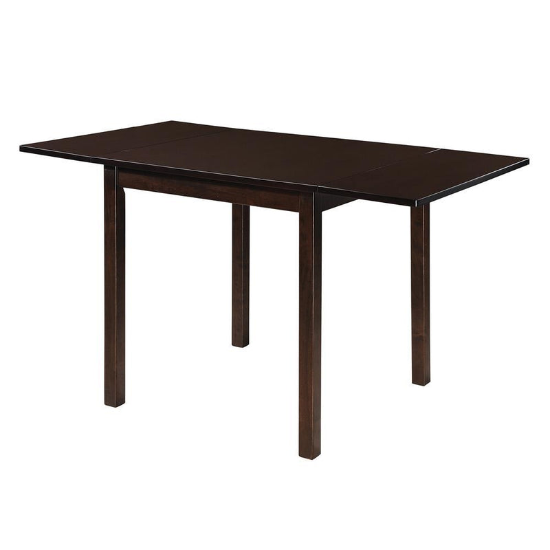 Kelso Rectangular Dining Table with Drop Leaf Cappuccino - Furniture Center (NY)