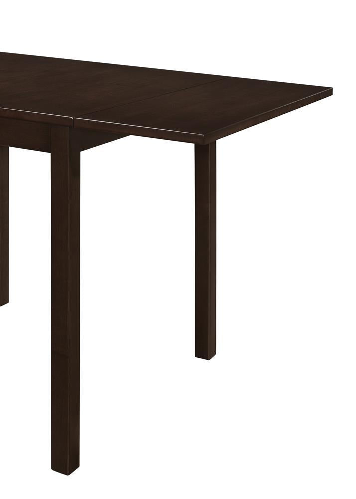 Kelso Rectangular Dining Table with Drop Leaf Cappuccino - Furniture Center (NY)