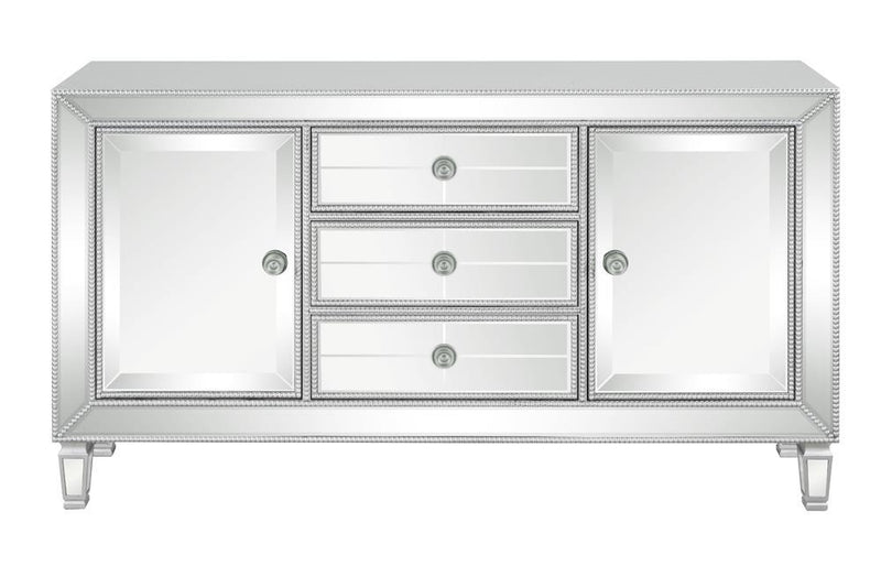 Leticia 3-drawer Accent Cabinet Silver - Furniture Center (NY)