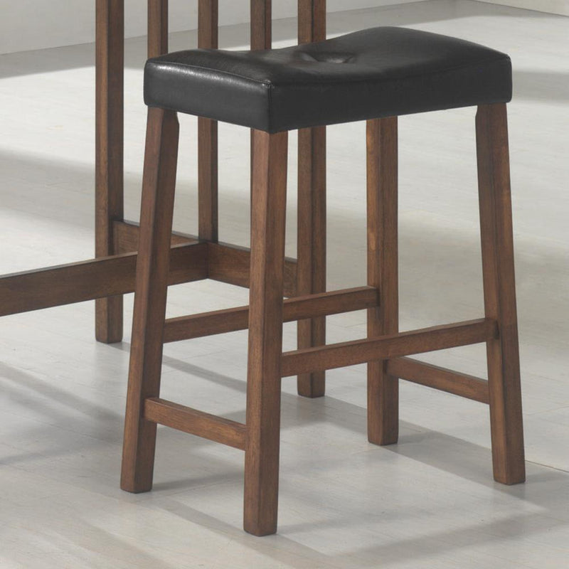 Oleander 3-piece Counter Height Dining Table Set Nut Brown - Furniture Center (NY)