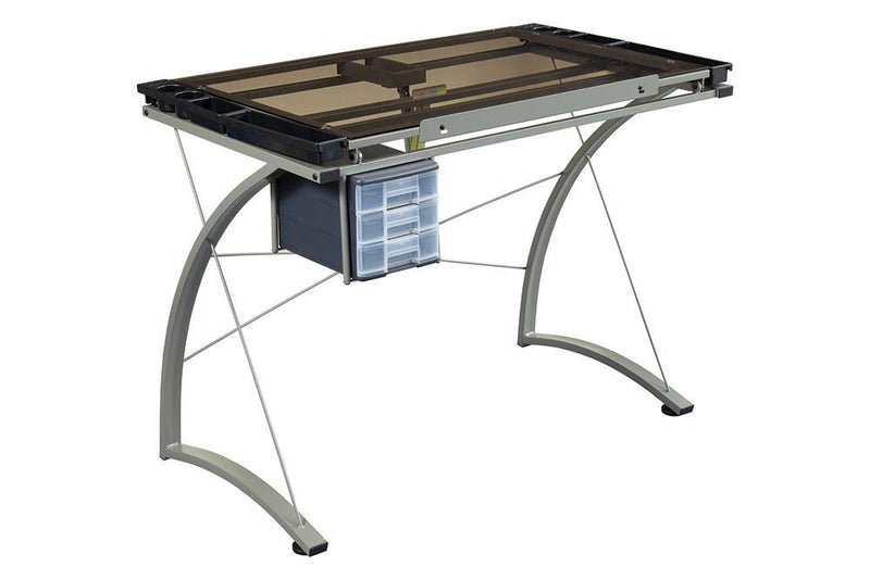 Melo 3-Drawer Drafting Desk Champagne - Furniture Center (NY)
