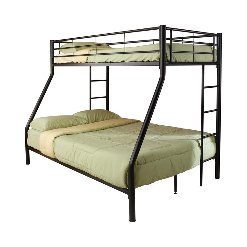 Hayward Twin Over Full Bunk Bed Black - Furniture Center (NY)