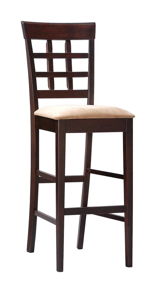 Gabriel Upholstered Counter Height Stools Cappuccino and Beige (Set of 2) - Furniture Center (NY)