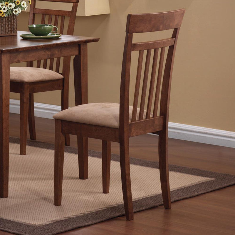Robles 5-piece Dining Set Chestnut and Tan - Furniture Center (NY)