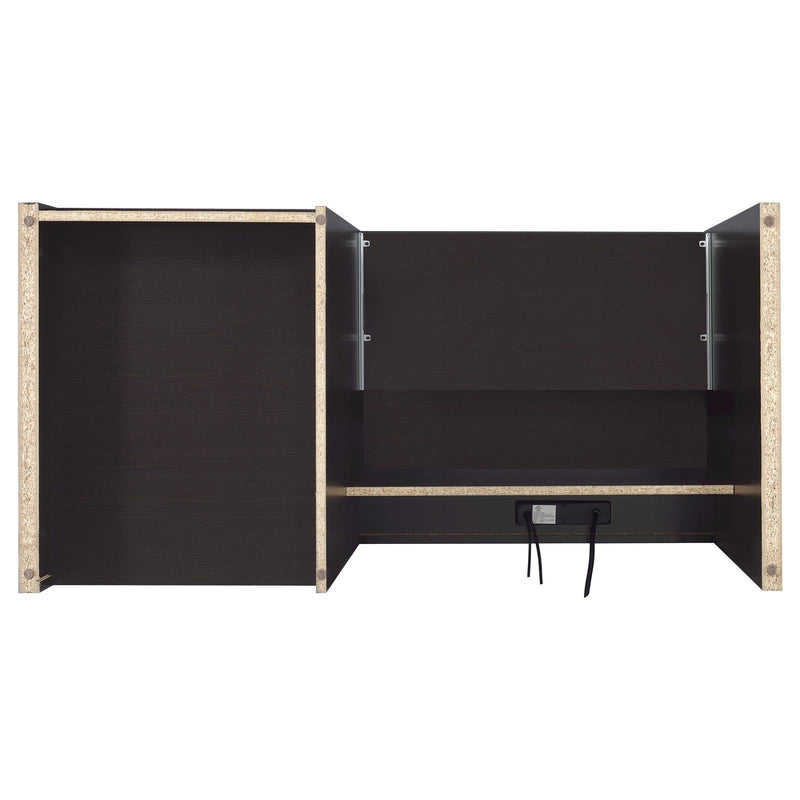 Halston Rectangular Connect-it Office Desk Cappuccino - Furniture Center (NY)