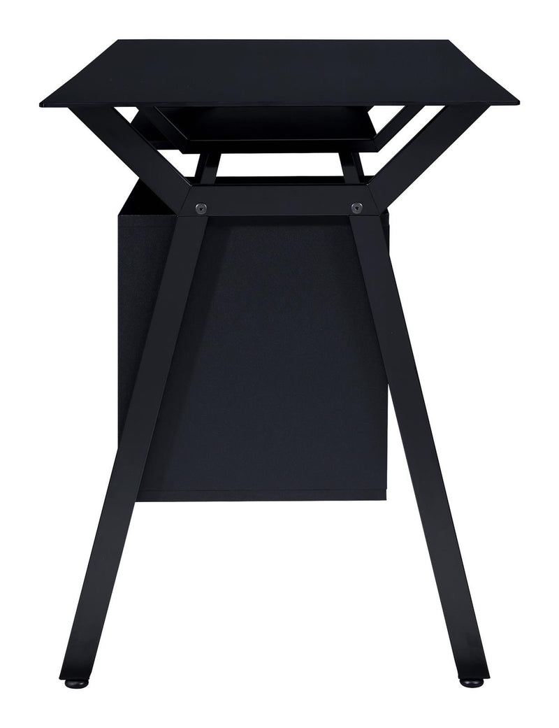Weaving 2-drawer Computer Desk Black - Furniture Center (NY)