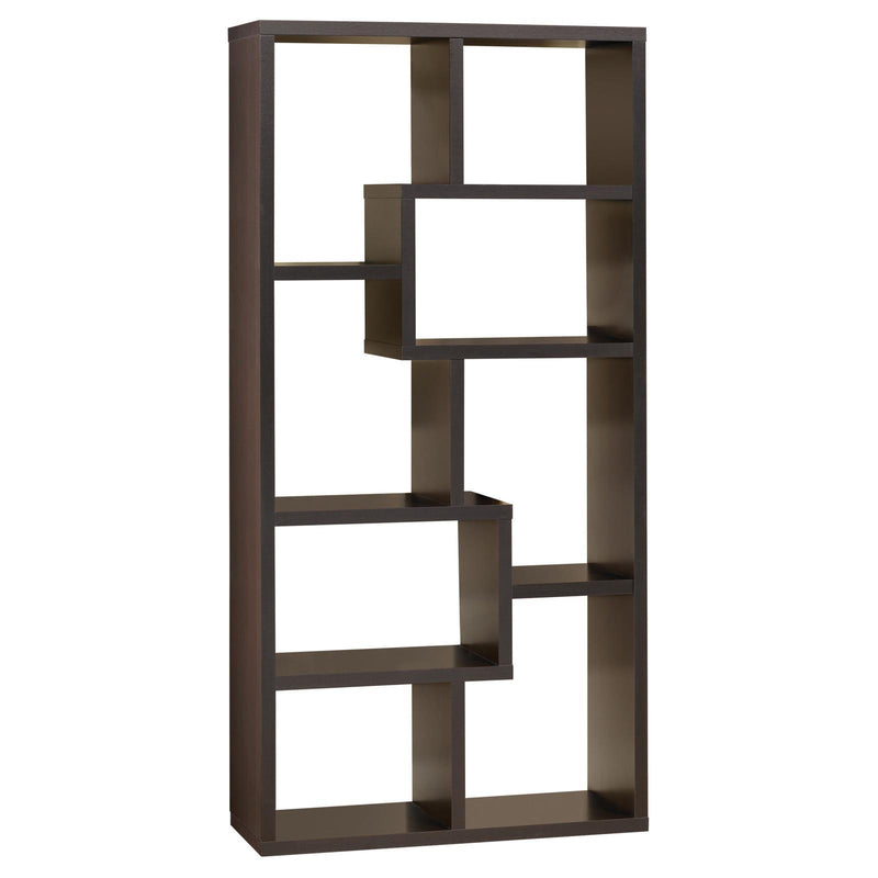 Theo 10-shelf Bookcase Cappuccino - Furniture Center (NY)